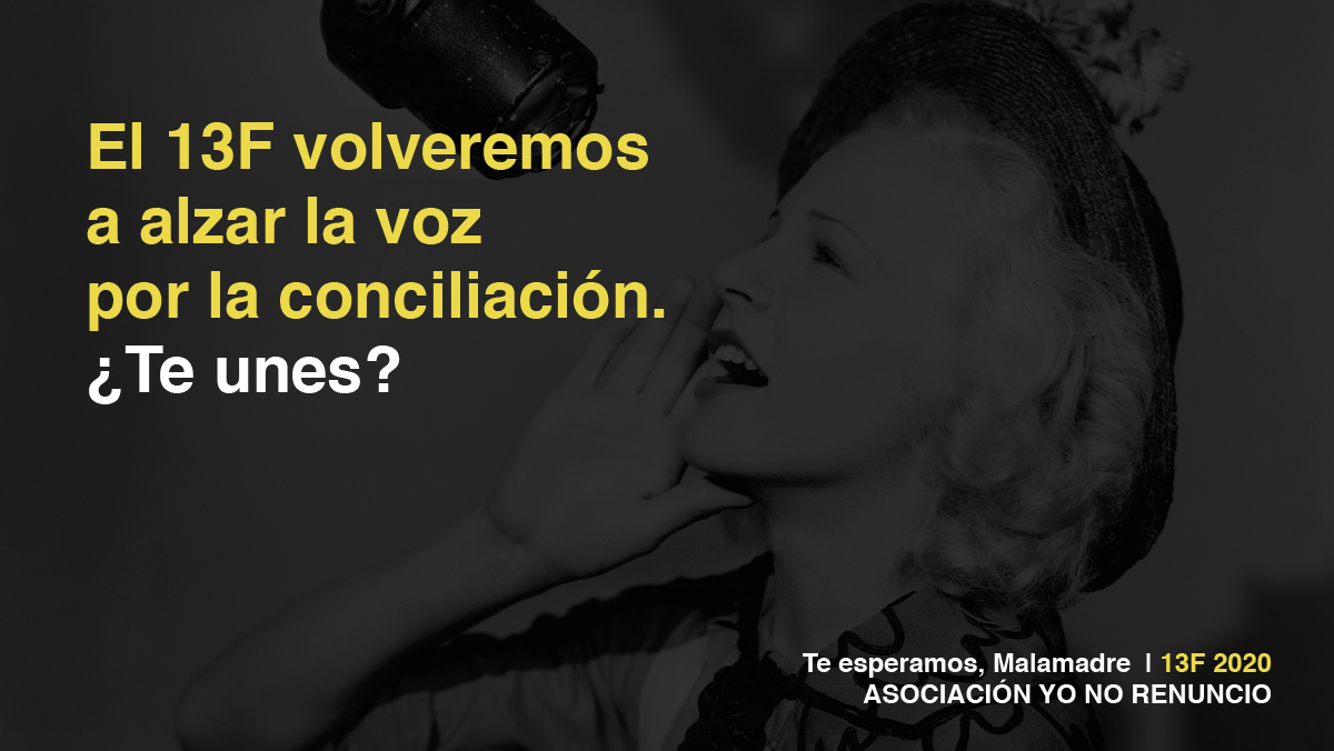 Quedan 2 días para el 13 de febrero y ya estamos preparándolo todo para alzar la voz de nuevo junto a ti por la conciliación. Pero te necesitamos a ti Malamadre, así que estáte muy atenta a nuestras redes sociales porque te vamos a necesitar. 

👉 ¿Te unes a nuestro grito?💪