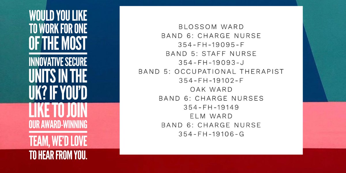 HELLINGLY ARE HIRING: If you’d like to find out more about opportunities within the Forensic Healthcare Service go to jobs.nhs.uk and quote the job references below.