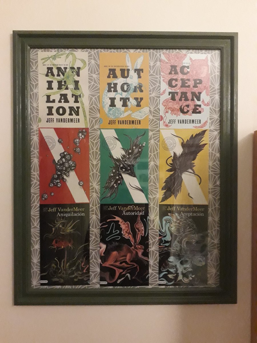 Great, what am I supposed to do now with my #SouthernReach frame I spend so much time to arrange so it fits perfectly? (I'm kidding and totally hysterical with this announcement!) #JeffVandermeer #Annihilation #Authority #Acceptation