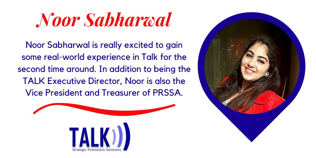 weTALKpr's tweet photo. Our first #TALKer we will highlight is @Noor_Sabharwal #MeetPRDogs #PRDogs #HowWeMCJ #FresnoStateTALK #PRSSA #Canva #Spring2020 #BulldogBornBulldogBred https://t.co/2evvRKb65U