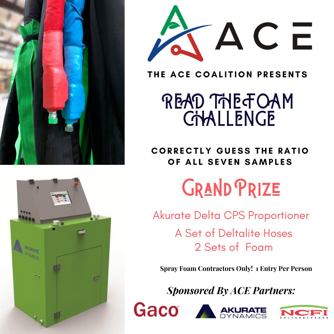 AkurateDynamics's tweet image. Come by Akurate Booth 211 for your chance to win!
 
Akurate Dynamics is excited to be part of The ACE Coalition.  Akurate, along with ACE partners, GACO and NCFI will be sponsoring the “Read the Foam Challenge” at SPFA. 

#akuratedynamics #spfa2020 #ncfi #gaco