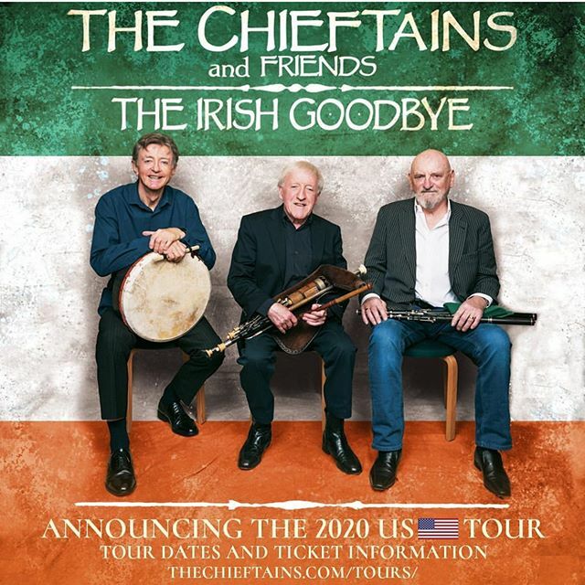 America! The Chieftains embark on their Irish Goodbye Tour this Friday in Maryville, TN! Get your tickets now: ift.tt/2Sm5k3j ift.tt/2OHW07u