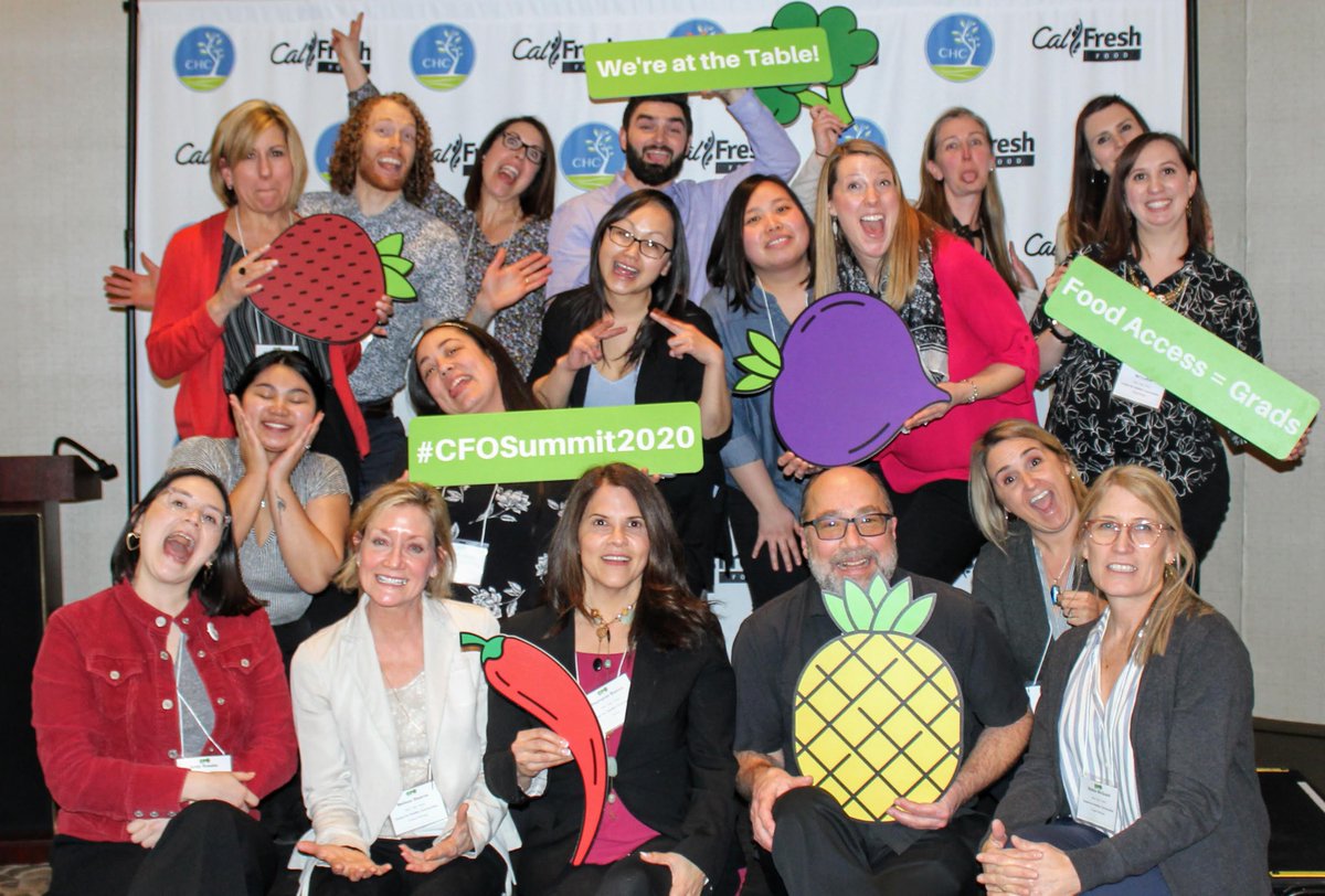 CHCChicoState's tweet photo. Our team put a lot of energy & planning into the #CFOSummit2020. We had 120 of our @CalCommColleges, @calstate, & @UofCalifornia #CalFreshFood Outreach student & campus leaders in one place to connect and share best practices to help more students access food aid! Thank you all! https://t.co/d4oVWZfsgi