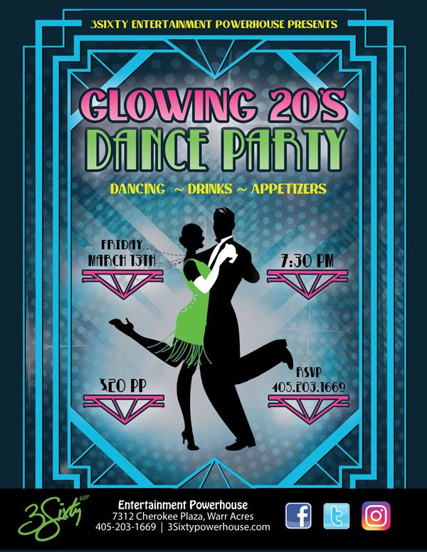 3SixtyDZP's tweet photo. SAVE THE DATE!
~~ March 13th ~~
For our **Glowing 20's Dance Party**
7:30PM https://t.co/VS50Xk7sus