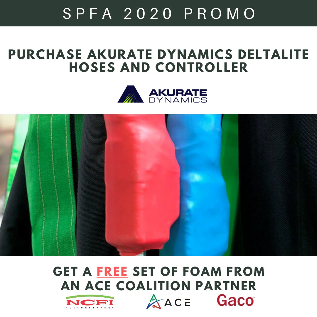 AkurateDynamics's tweet image. For a limited time!  Available to SPFA attendees.  Stop by our booth 211 and purchase Deltalite Hoses and a Controller, and get a free set of foam from one of our ACE Coalition partners!

#akuratedynamics #spfa2020 #acecoalition #gaco #ncfi #sprayfoam