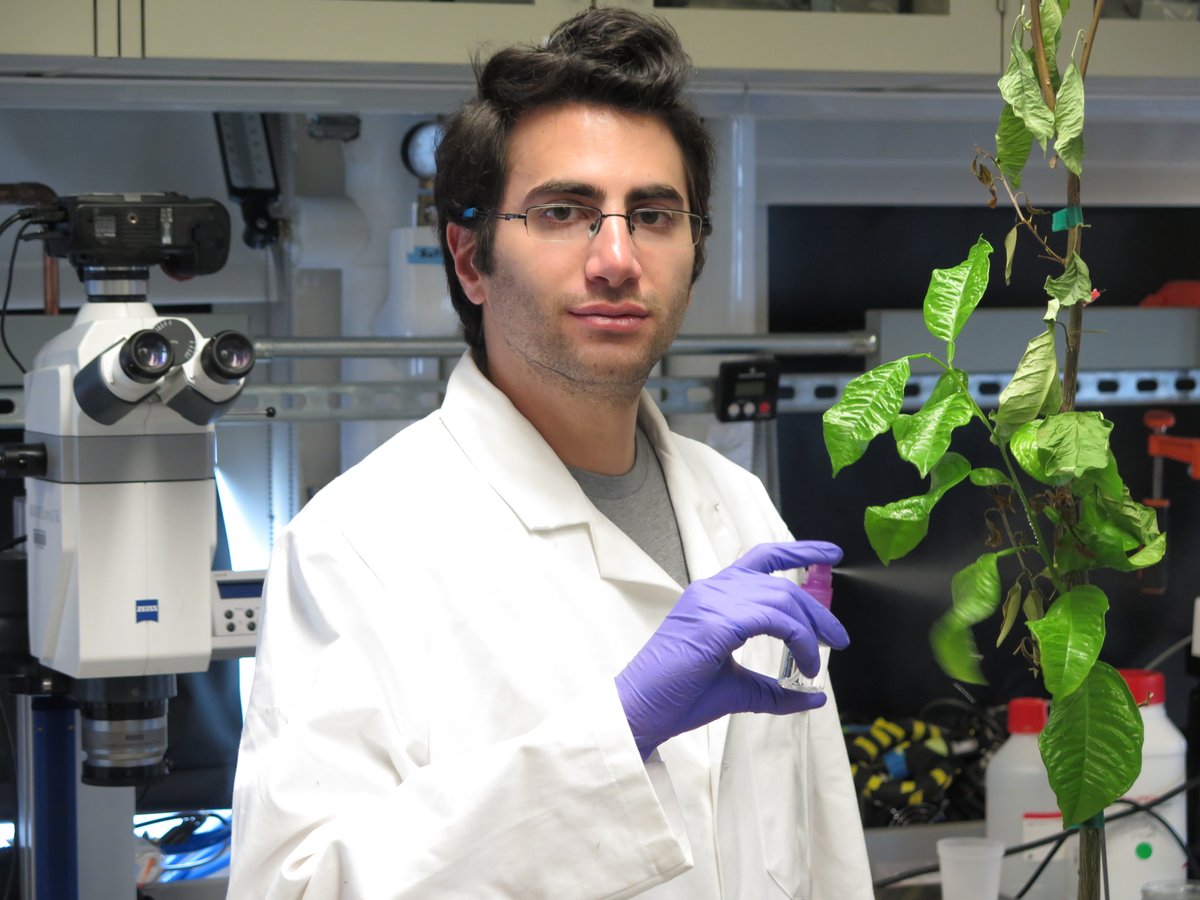 LemelsonMIT's tweet photo. LMIT Student Prize winner Maher Damak invented a way for agricultural sprays to stick to plants & not harm the soil. He is featured in the #GreenChemisty JV InvenTeam Activity Guild that will be out in April! https://t.co/cVJNY9NSCZ. #NationalInventorsDay https://t.co/NV9gLRIu1c