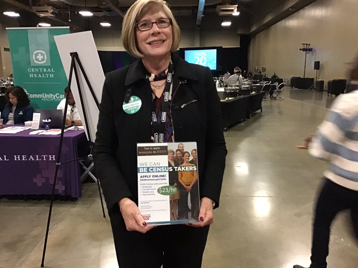 aisdparents's tweet photo. #AISDProud to be collaborating with Cathy @uscensusbureau representative at #CTAAFSC . We are informing all our @AustinISD families, educators and ATX neighbors about the Census job opportunities in our community. Join us on Sat, she will be helping individuals apply. https://t.co/Ms8SJRZWH8