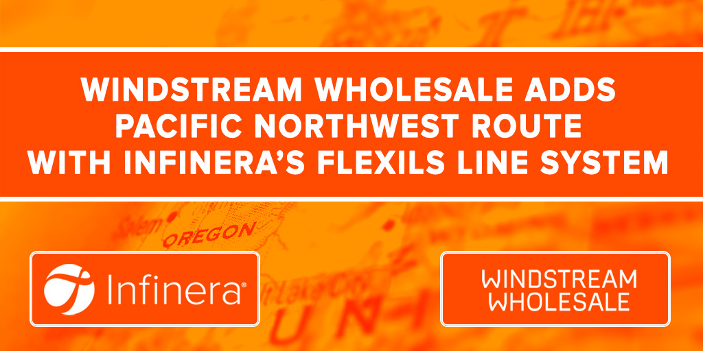 Infinera's tweet photo. #Infinera’s uniquely #scalable #FlexILS C+L-band solution is an ideal fit to meet @windstream’s initiatives for future #bandwidth needs by significantly increasing and, in some cases, more than doubling #capacity on its existing fiber links. Learn more: https://t.co/JVHQSxTJqv https://t.co/RFsaPpDRRO