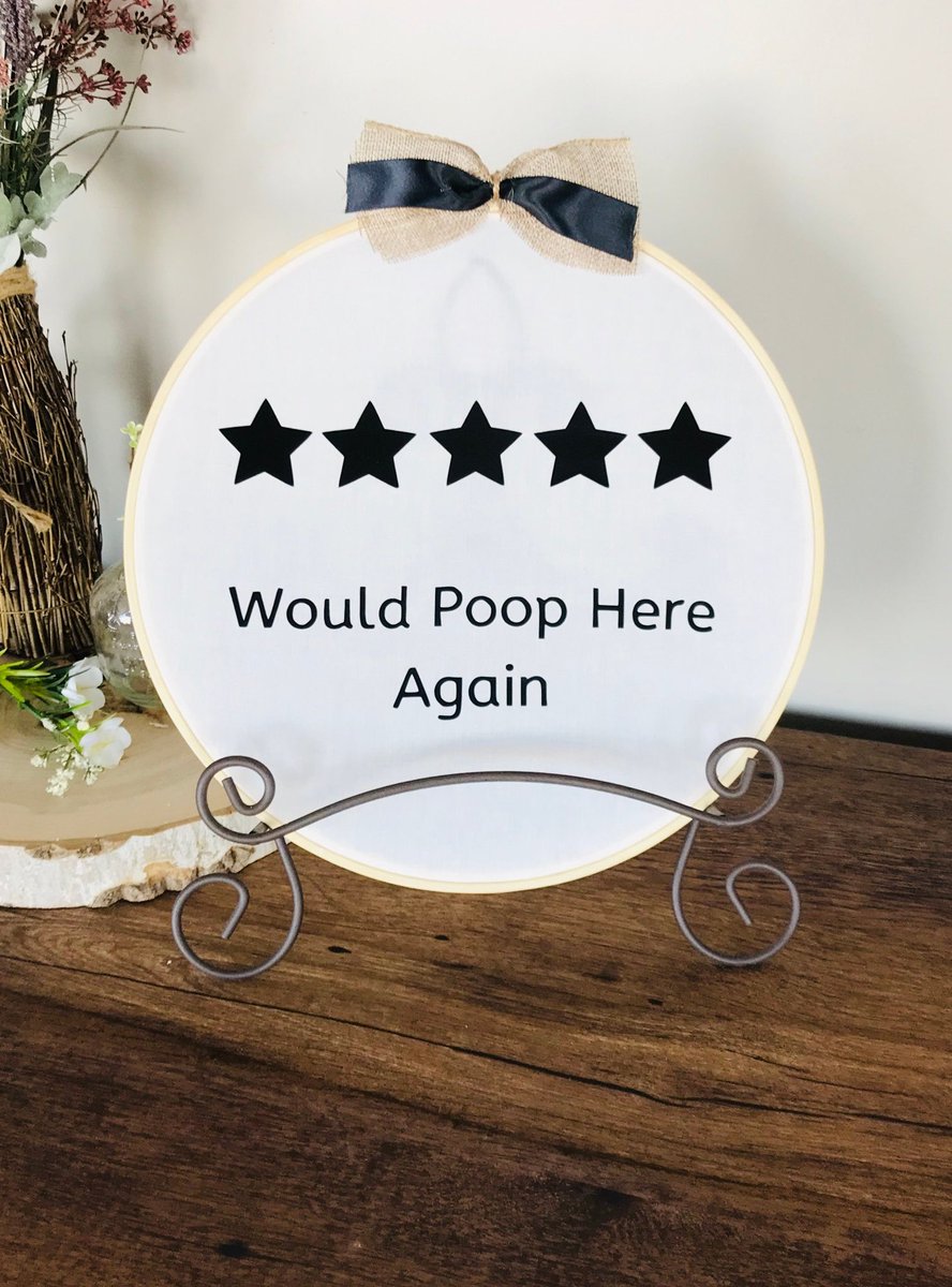 Excited to share this item from my #etsy shop: Poop wreath, bathroom humor, gag gift #homedecor #bathroom #hoopwreath #bathroomhumor #gaggift etsy.me/2OLOUz4