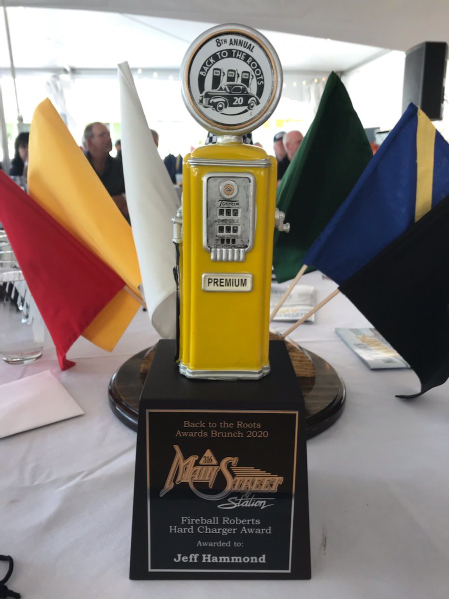 PhysiciansYoung's tweet image. A big congratulations to one of our owners, @HollywoodJeff for winning the Fireball Roberts "Hard Charger" Award in Daytona today!  Cmon @Rickuro, you better UP your game! 😂