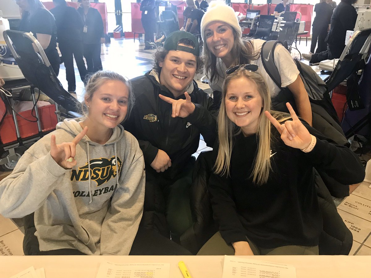 CoachBlaz's tweet photo. Get out &amp; support @NDSUSAAC and donate blood at the NDSU Alumni Center. Open to the public until 4:15 today and 9:00-2:45 tomorrow!!  
#SaveALife🩸🤘🥇 https://t.co/3YrjuUvWYN