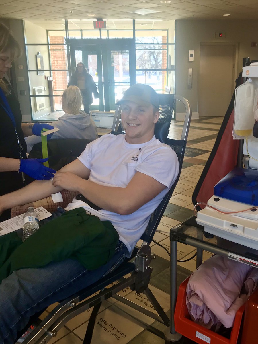 CoachBlaz's tweet photo. Get out &amp; support @NDSUSAAC and donate blood at the NDSU Alumni Center. Open to the public until 4:15 today and 9:00-2:45 tomorrow!!  
#SaveALife🩸🤘🥇 https://t.co/3YrjuUvWYN