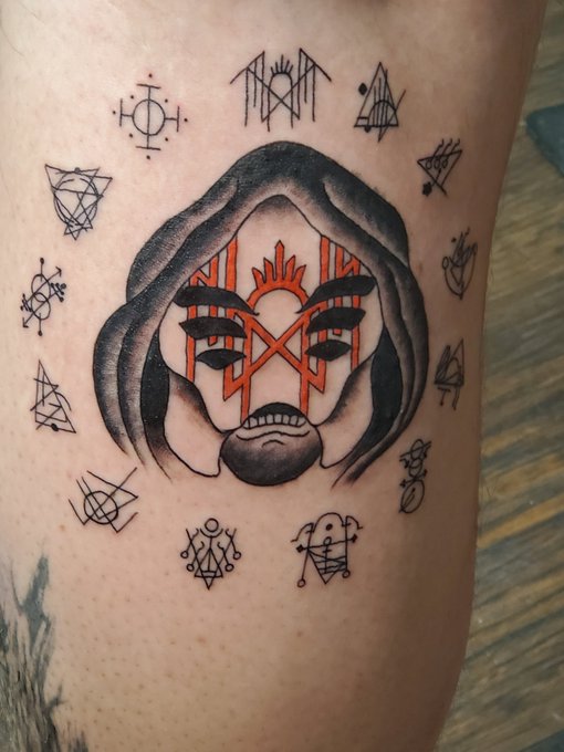 Sleep_Token's tweet photo. A symbol of Worship. https://t.co/Z0XOHGH8F5