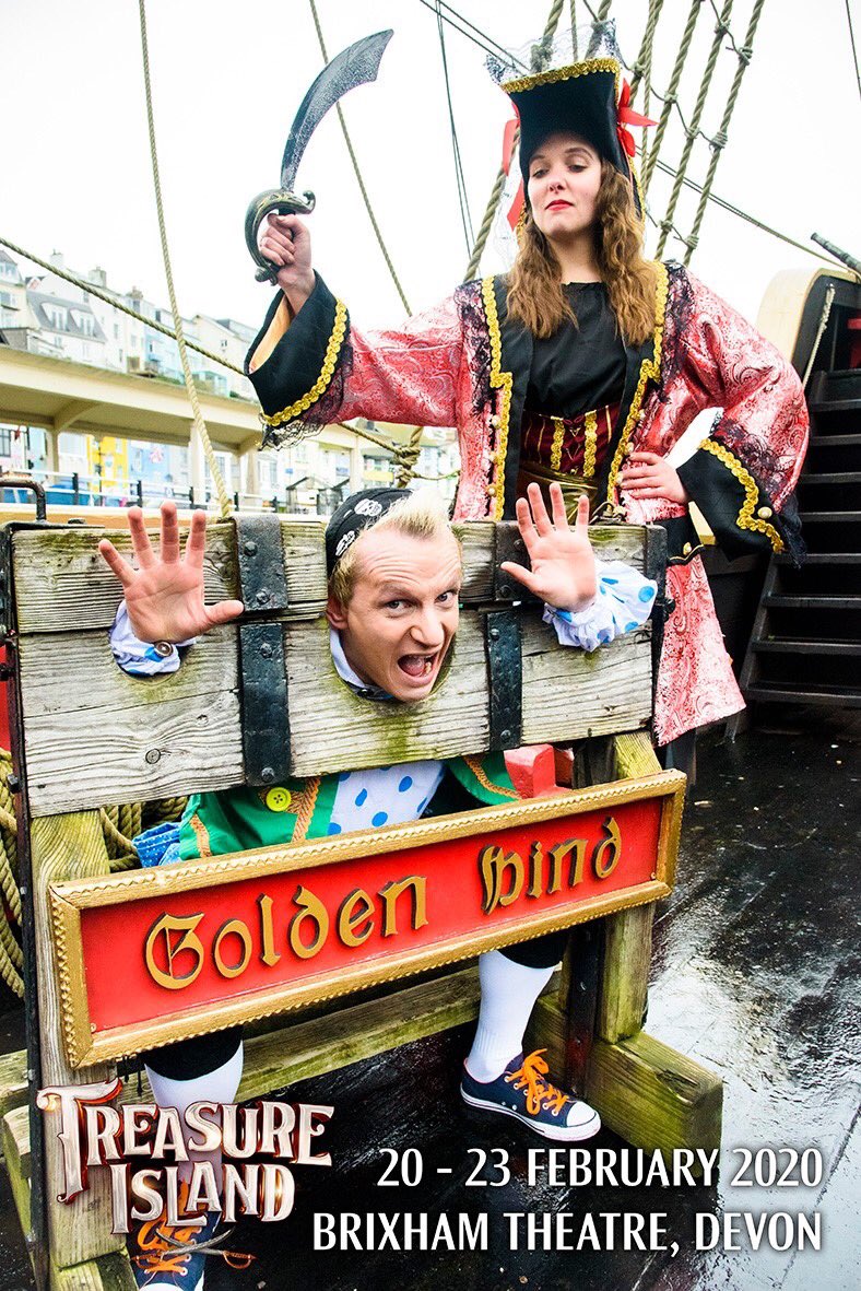 Can you help Silly Billy escape the evil Grace O’Malley? If so come along to the <a href="/BrixhamTheatre/">Brixham Theatre</a> this Feb Half Term and see Treasure Island!
Tickets one sale from: hotrockproductions.co.uk/treasure-islan…
#brixham #devon #torquay #torbay #paignton #pantomime #theatre #englishrivera <a href="/Brixham/">Brixham</a>