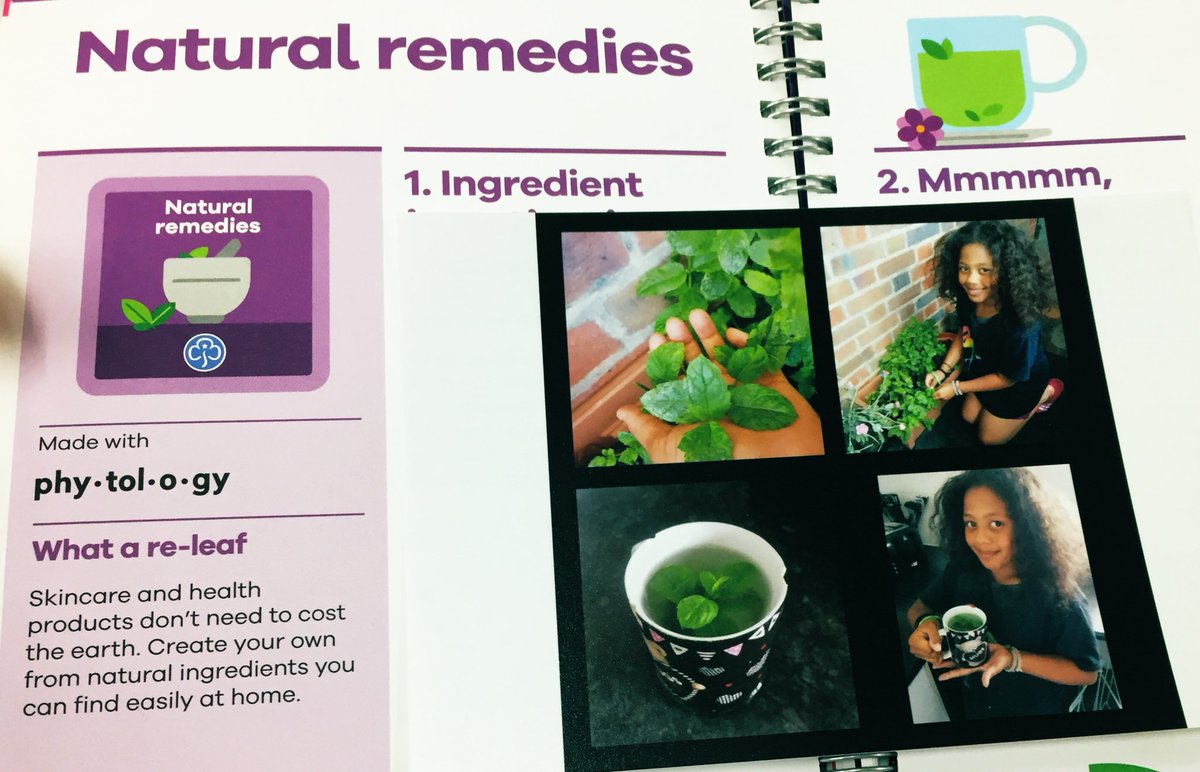 Love signing off interest badges! #naturalremedies #Guiding #selfcare