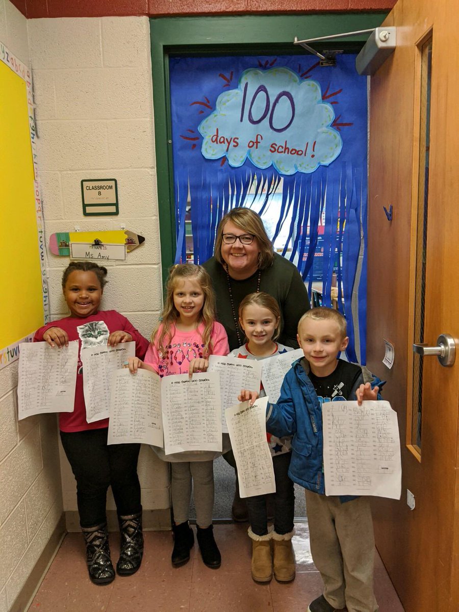 MRachStorm's tweet image. These precious Kinders wrote 100 words on their 100th day!!! @CENT_Tweets #TeachCENT