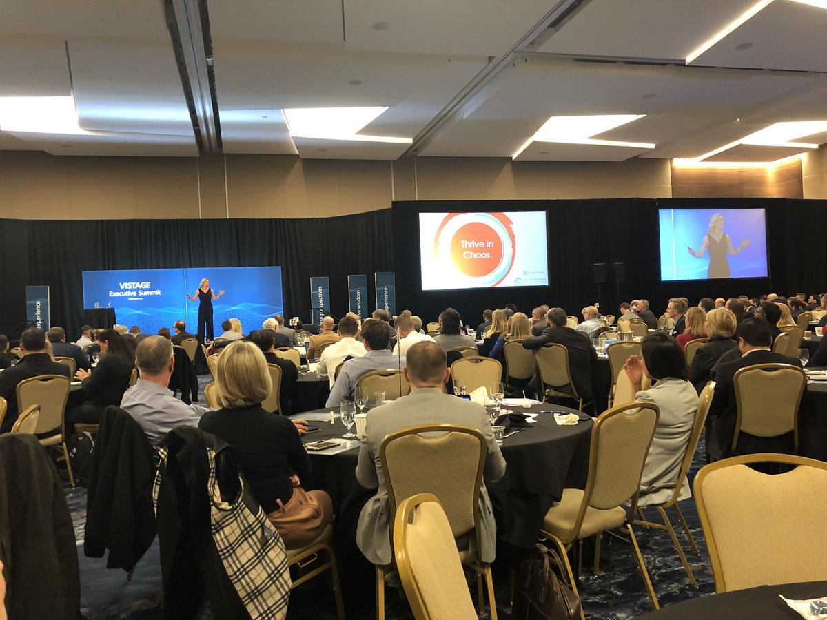 LindaSwindling's tweet photo. @chaoscorinne You will never be chaos-proof. #VistageExecSummit https://t.co/AWhgIow0ZV