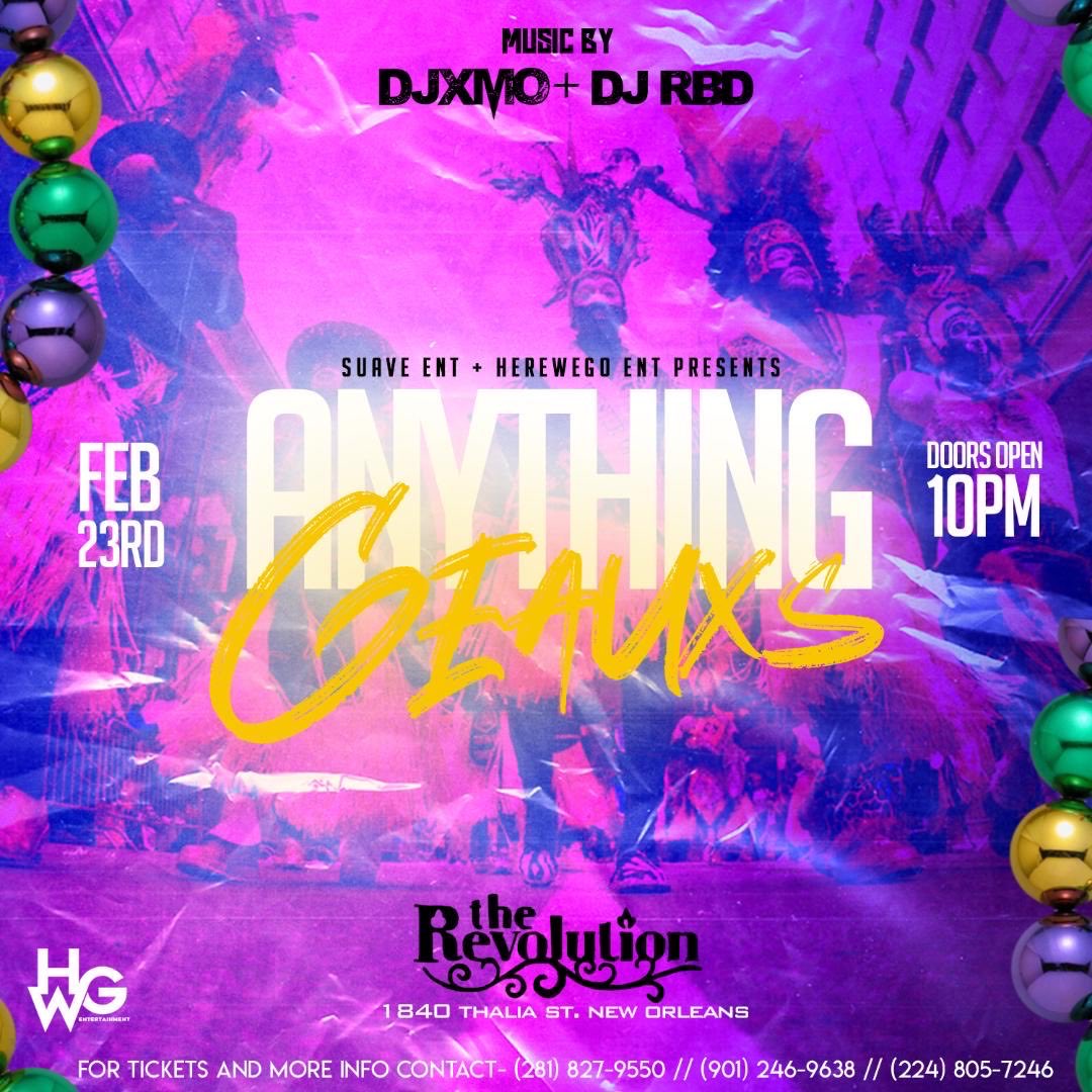 You don’t wanna miss out sooo get y’all tickets now #AnythingGeauxs