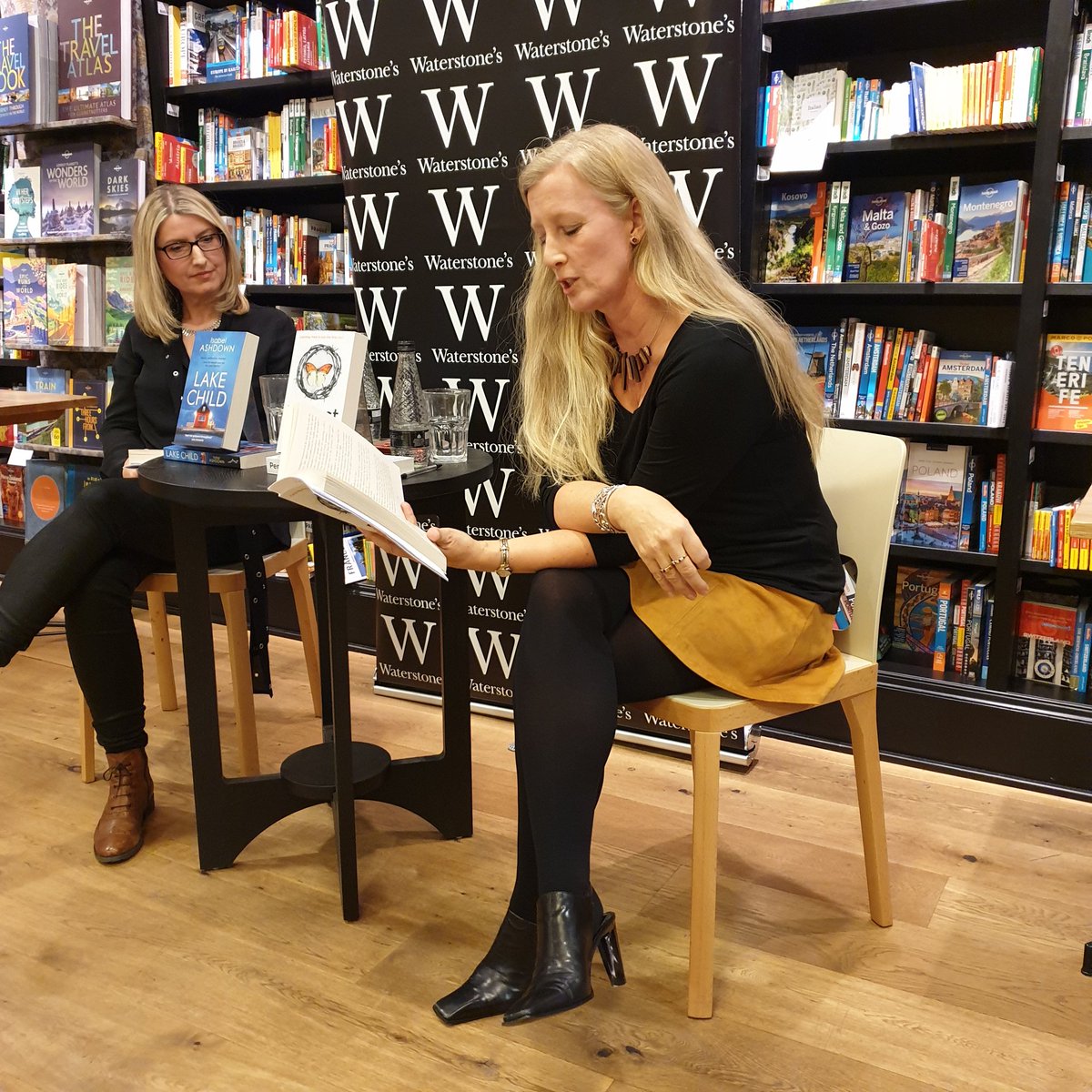 clairsharpe's tweet photo. From row seat tonight at @BrightonWstones (because I was late) listening to @Helen_Fields and @IsabelAshdown talk about their books! I could of listened to them all night! Both #perfectkill and #lakechild sound fabulous! https://t.co/MKGqal2H3G