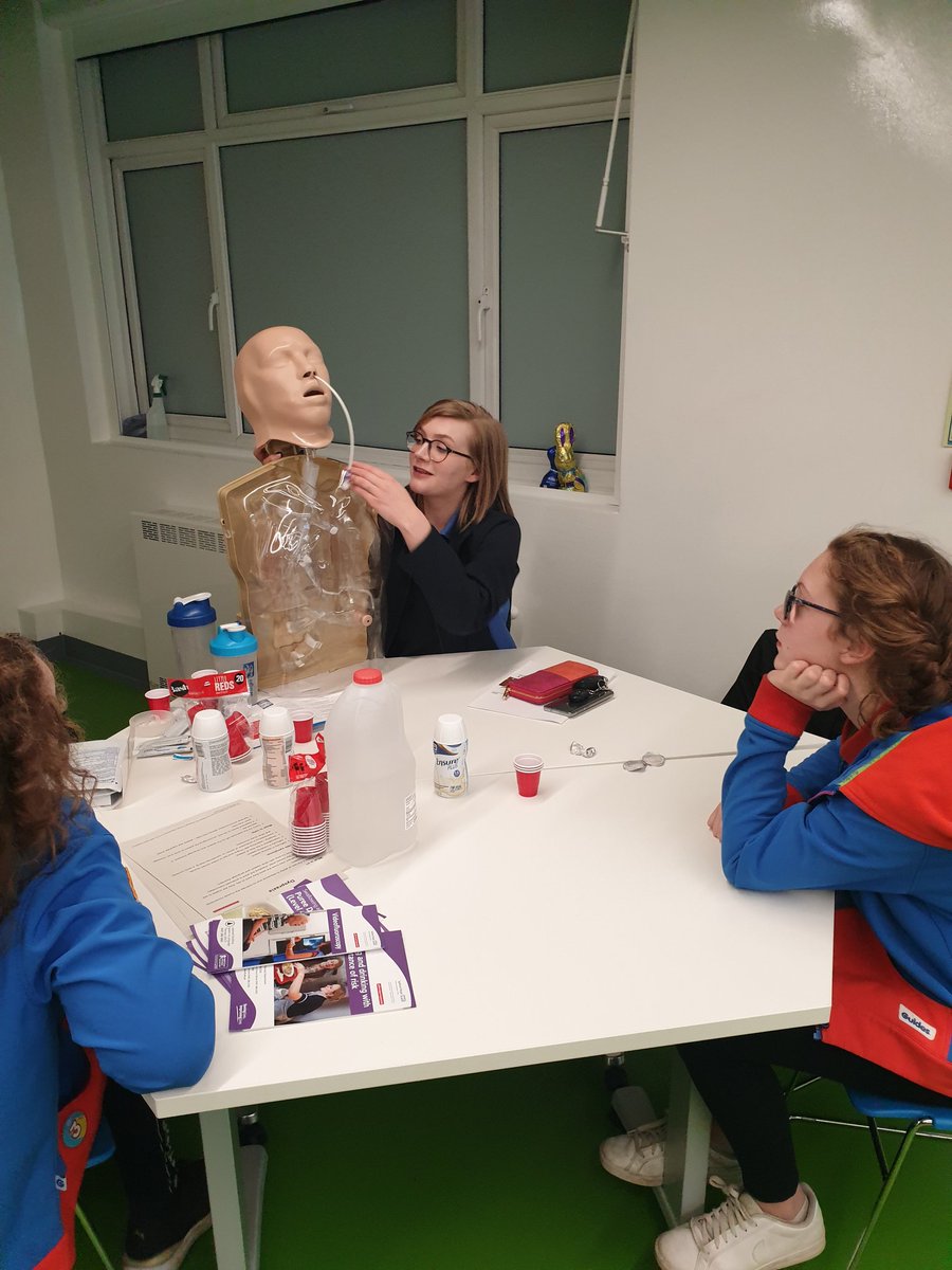 Jo_scarb's tweet photo. Fab evening bringing my work @LancsHospitals together with @Girlguiding learning about #nhscareers at the amazing LIFE centre thanks @Gillian0801 for your help #radiography #dietitian #nursing #lifeskills #growingguiding #futureworkforce https://t.co/UuWi7aS8pg