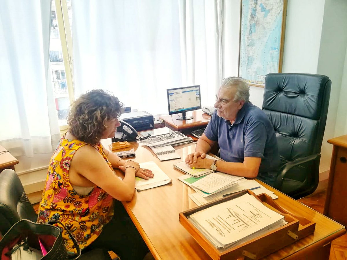 #Ahora estoy reunida con Carlos Cleri, Director de Desarrollo Federal cooperativo y mutual en el INAES para conversar sobre programas nacionales de fomento de la economía.