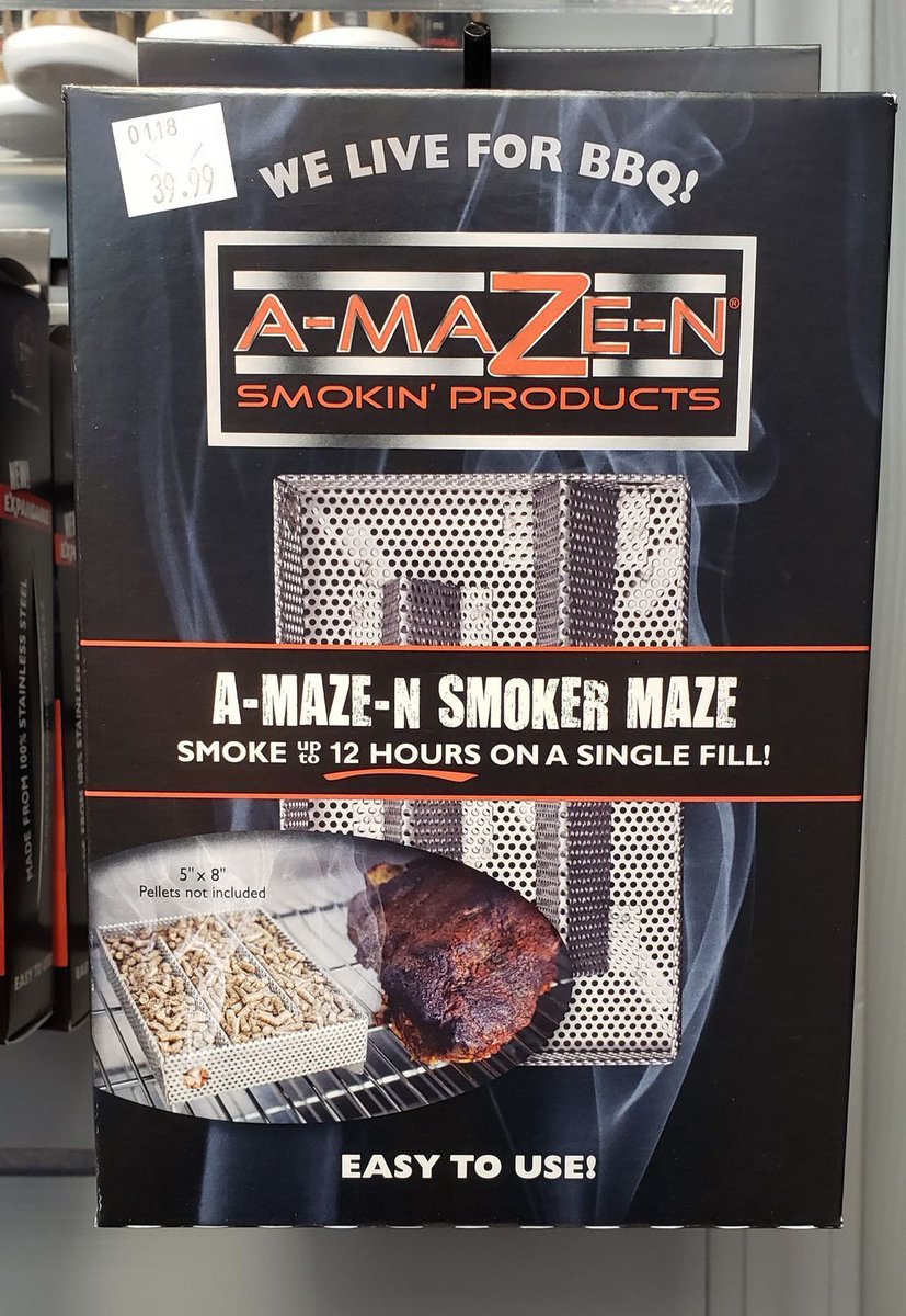 letsgetgrillin's tweet photo. Cold smokers are how people are able to smoke things like cheese, nuts, and fruit without melting or cooking them completely. Come look at one of these cold smokers from A-MAZE-N at the Backyard Kitchen! https://t.co/r4lGwKR4pC