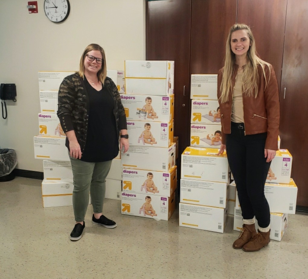 NorfolkPublic's tweet photo. Norfolk Family Coalition is an excellent community partner! We appreciate your donation to the 52 Weeks of Diapers! #npspanthers https://t.co/P5fFaJzSYG