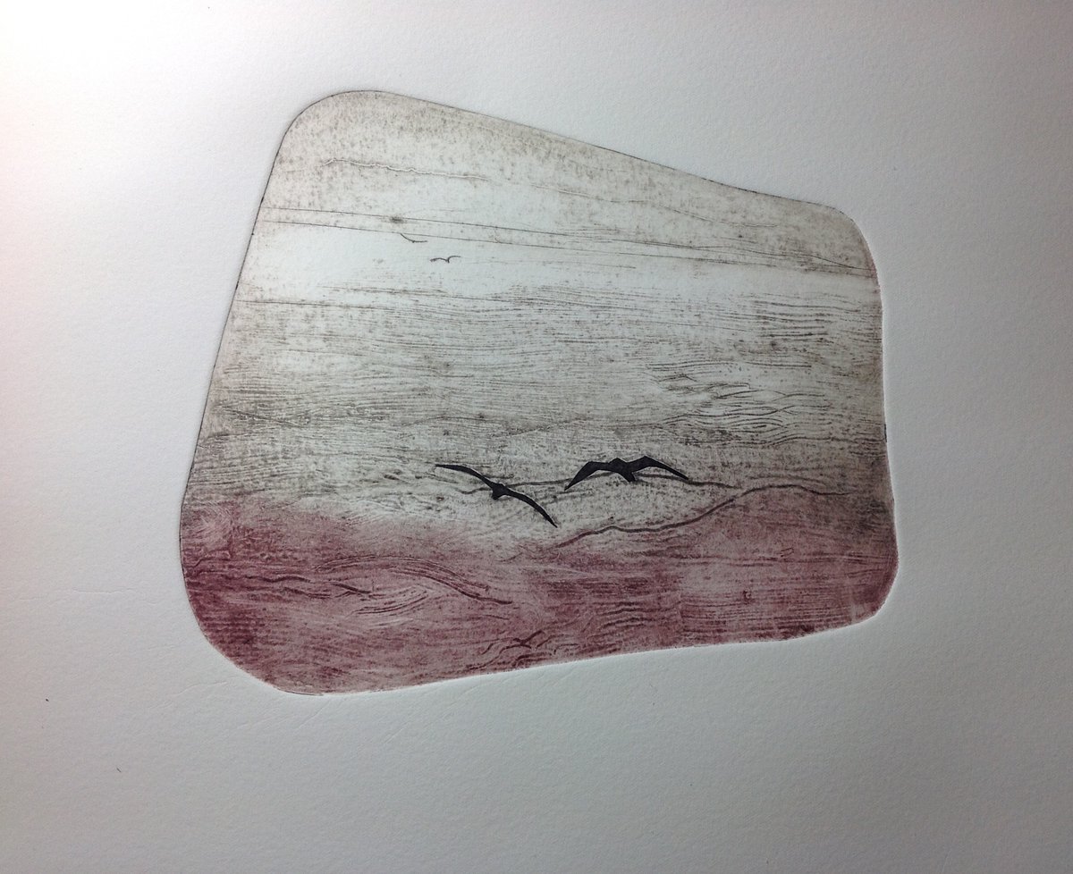 Another collagraph from today's session <a href="/GPCprintmaking/">GPC</a> @Isacarand <a href="/UpperLock/">upper lock</a> <a href="/pangrittata/">Gerard Murray</a>