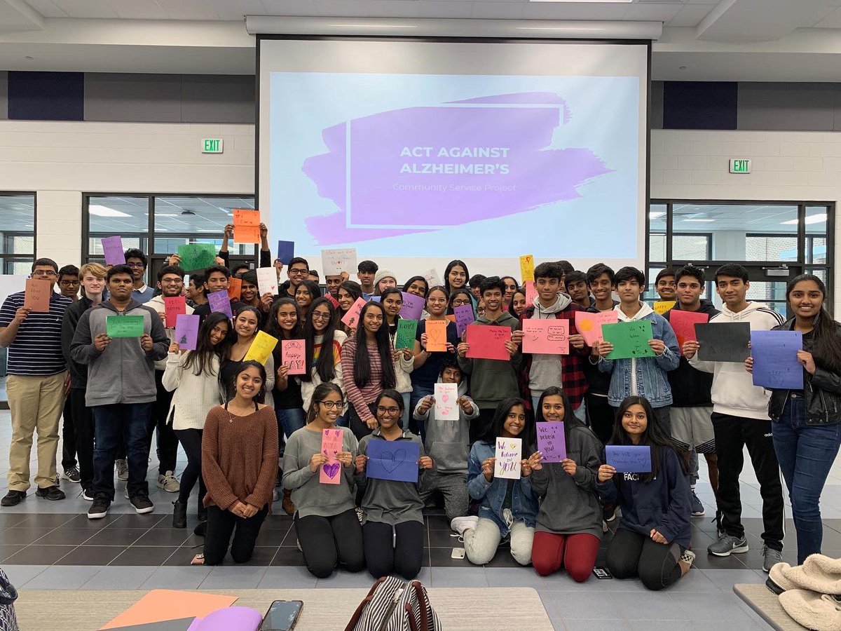 DenmarkFbla's tweet photo. Nithya and Sanjana’s Act Against Alzheimer’s campaign was a success! They have raised more than $450 for the Alzheimer’s Association &amp; local memory centers and have increased awareness throughout our community through fundraisers, education sessions, and local events. https://t.co/w7gQuyjQot