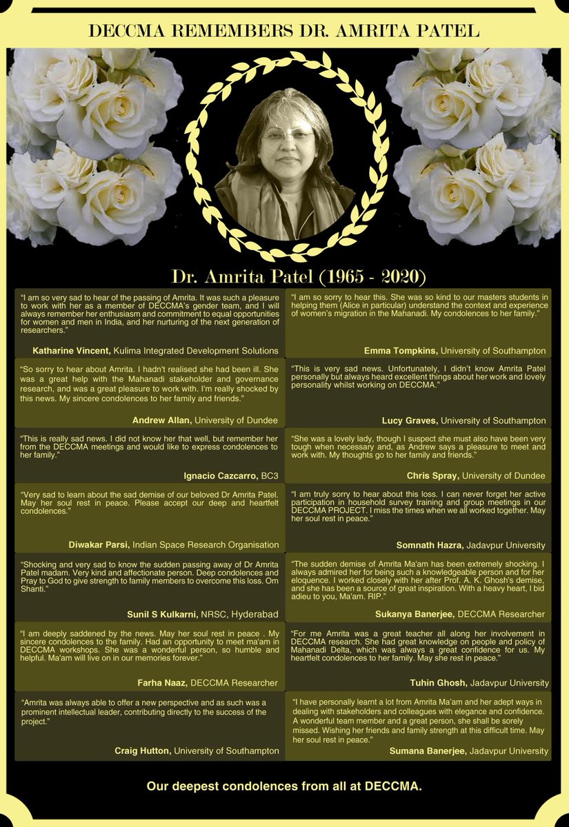 DECCMA remembers Dr Amrita Patel, 1965-2020 generic.wordpress.soton.ac.uk/deccma/2020/02…