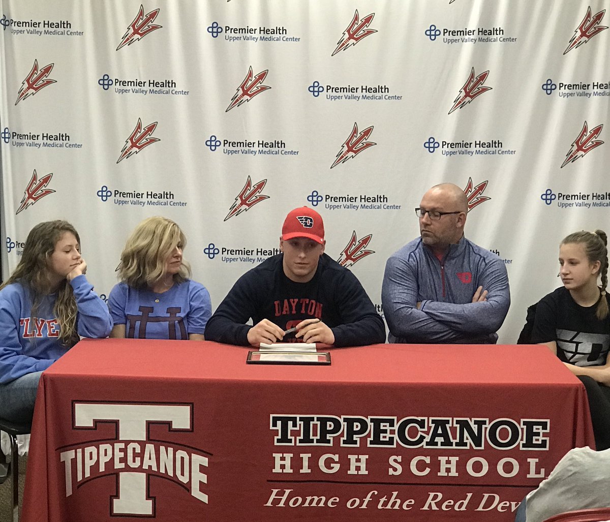 Congratulations to senior Cade Beam as he was named a National Merit Scholar finalist!   Oh yeah, he also signed today to play football at the University of Dayton.
By the way, he was an All-State catcher in 2019.