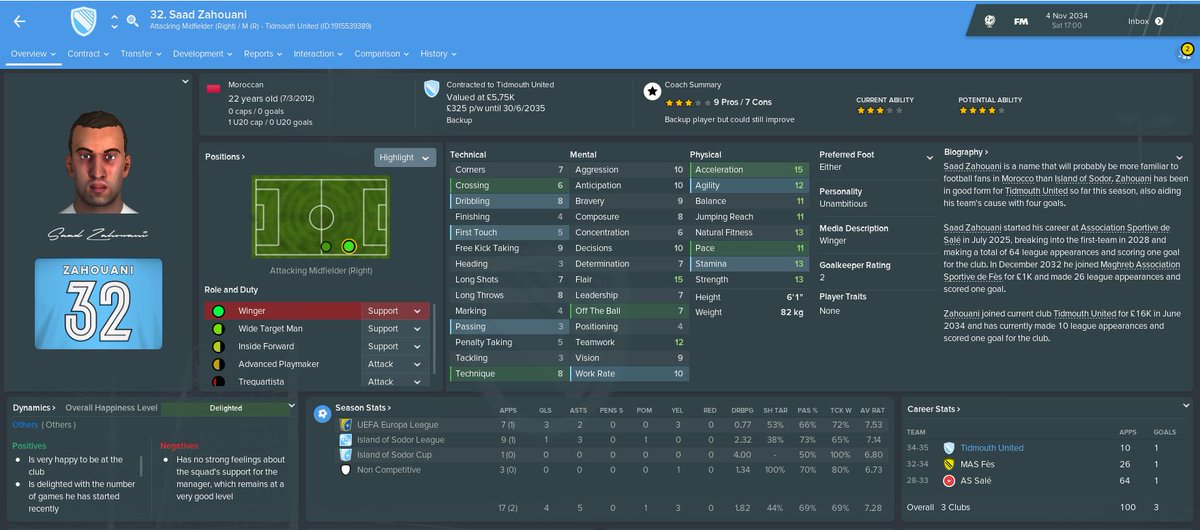 KibworthBull's tweet photo. Really struggled to convince a Moroccan that Sodor is the best place to play his football.

Lahcen Achahbar was a winger that scored 2 in 16, but never shone enough to pick up the MoM

Saad Zahouani is a better version, &amp; has finally got the MoM award

#WeAreTheCommunity #27left https://t.co/fG4EPOqkDw