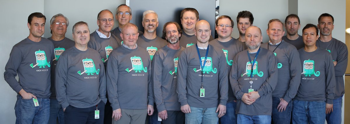 There is a lot of innovation happening this week during the <a href="/SUSE/">SUSE</a> Hack Week! This photo shows some of the engineers in Provo who took a moment for a photo in their #hackweek19 shirts. Check out a list of projects at hackweek.suse.com and join in the fun!