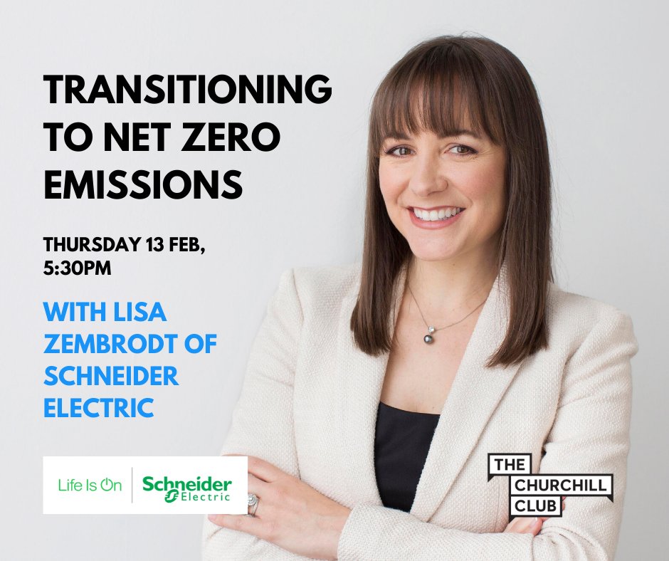 The Churchill Club Incorporated (@churchillmelb) on Twitter photo Announcing our final panellist for tomorrow's event, <a href="/LisaZembrodt/">Lisa Zembrodt</a>, Director, Operations at <a href="/SchneiderElec/">Schneider Electric</a>. Join Lisa & our expert panel as we discuss what it means to get to net zero in terms of energy and the role of tech in helping us get there. bit.ly/2GuEEGz Announcing our final panellist for tomorrow's event, <a href="/LisaZembrodt/">Lisa Zembrodt</a>, Director, Operations at <a href="/SchneiderElec/">Schneider Electric</a>. Join Lisa & our expert panel as we discuss what it means to get to net zero in terms of energy and the role of tech in helping us get there. bit.ly/2GuEEGz