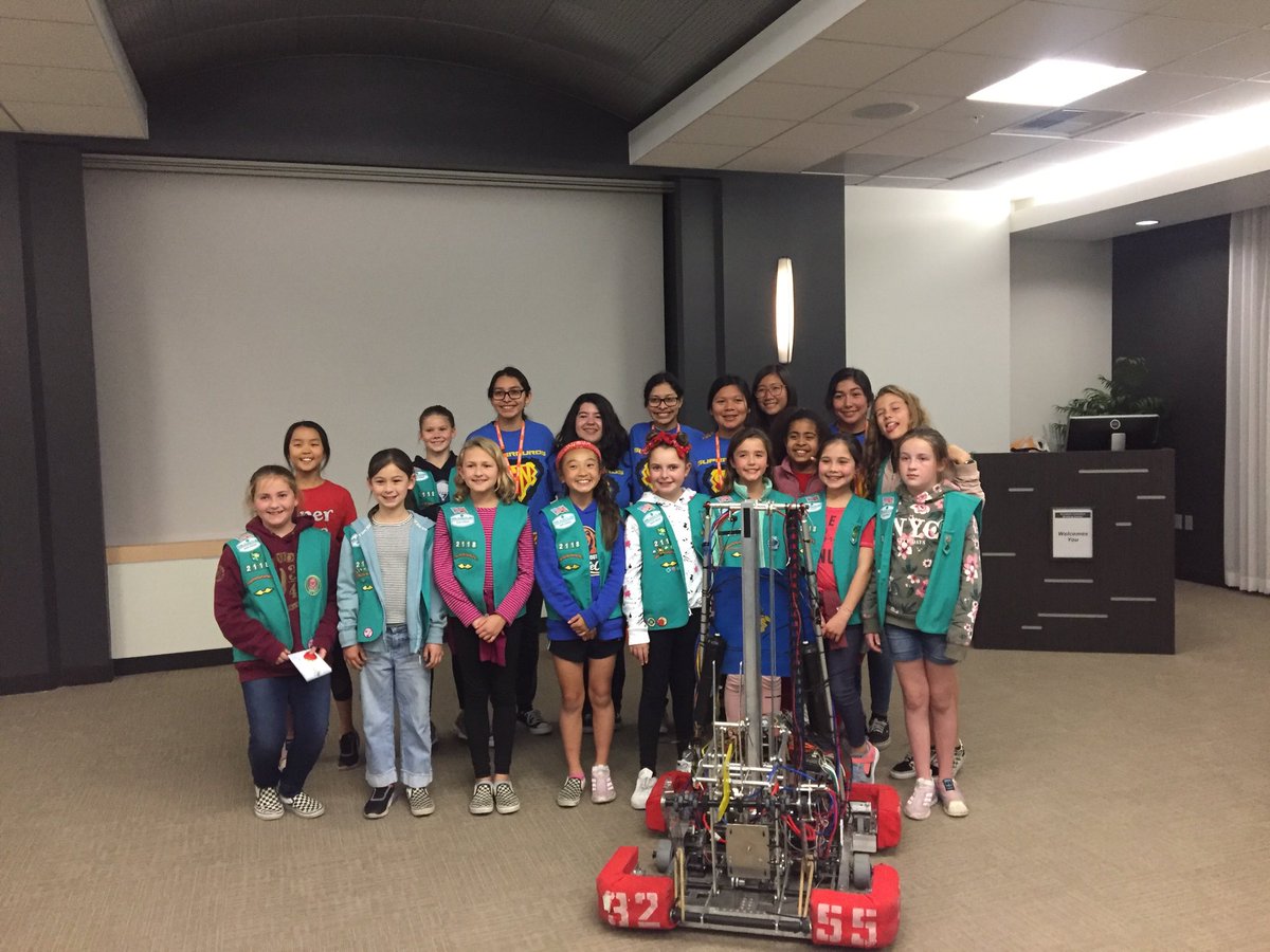 Thank you ⁦<a href="/girlscouts/">Girl Scouts</a>⁩ troop #2118 and the ⁦<a href="/SanPasqualHS/">San Pasqual High</a>⁩ ⁦<a href="/FRCTeam3255/">SuperNURDs</a>⁩ for a great #Inspiration visit ⁦<a href="/Teradata/">Teradata</a>⁩