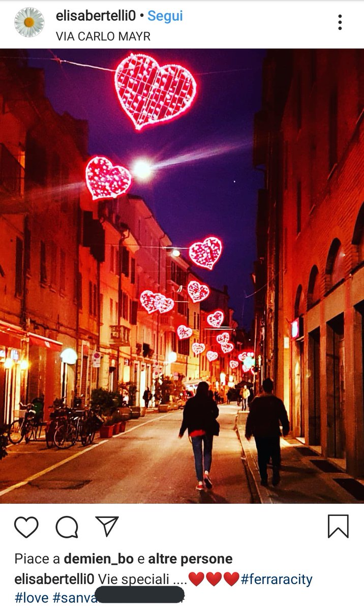 mayrverdi's tweet photo. "Vie Speciali" 😍

👉 Qui info e ringraziamenti https://t.co/9vyZg7YIRl👈

#Ferrara
#ViaCarloMayr
#MayrVerdi
#SanValentino https://t.co/vwdO87uBxM