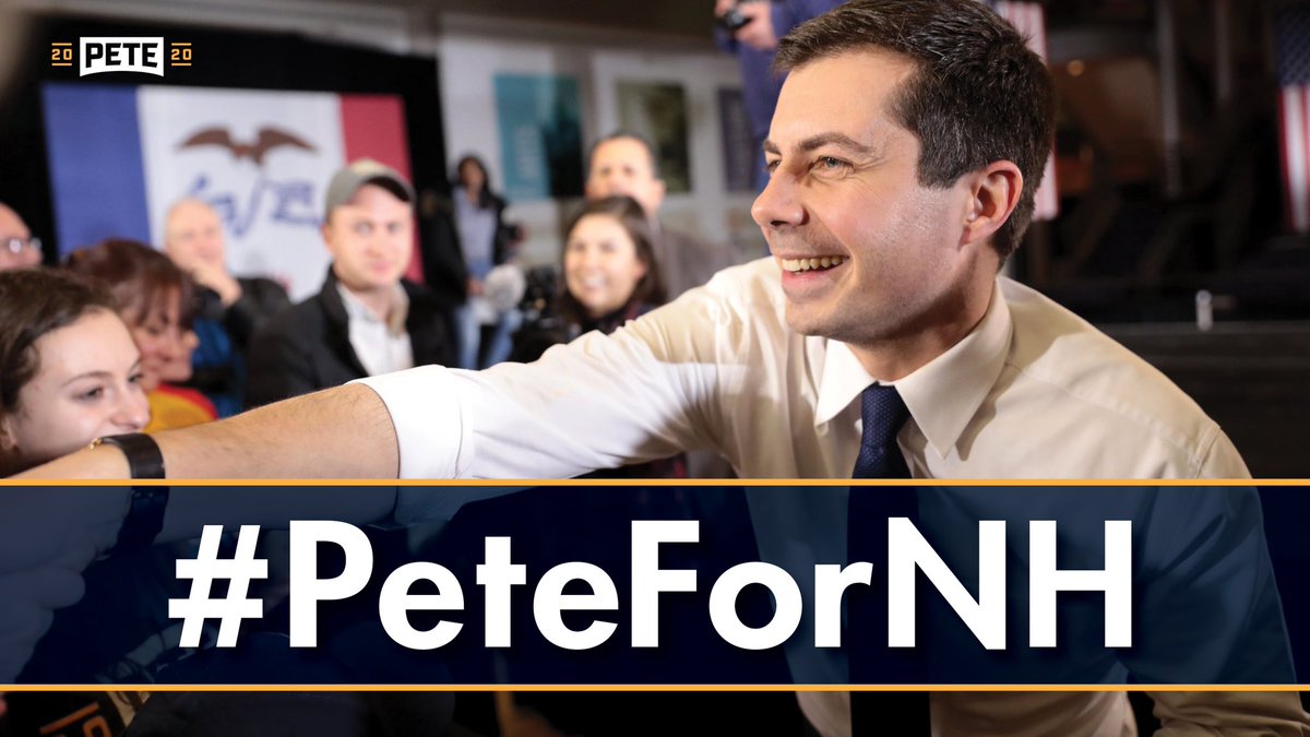 DaydreamTammy's tweet photo. #TeamPete - let’s get this trending!!
#PeteforNH https://t.co/msLtCFzCmo