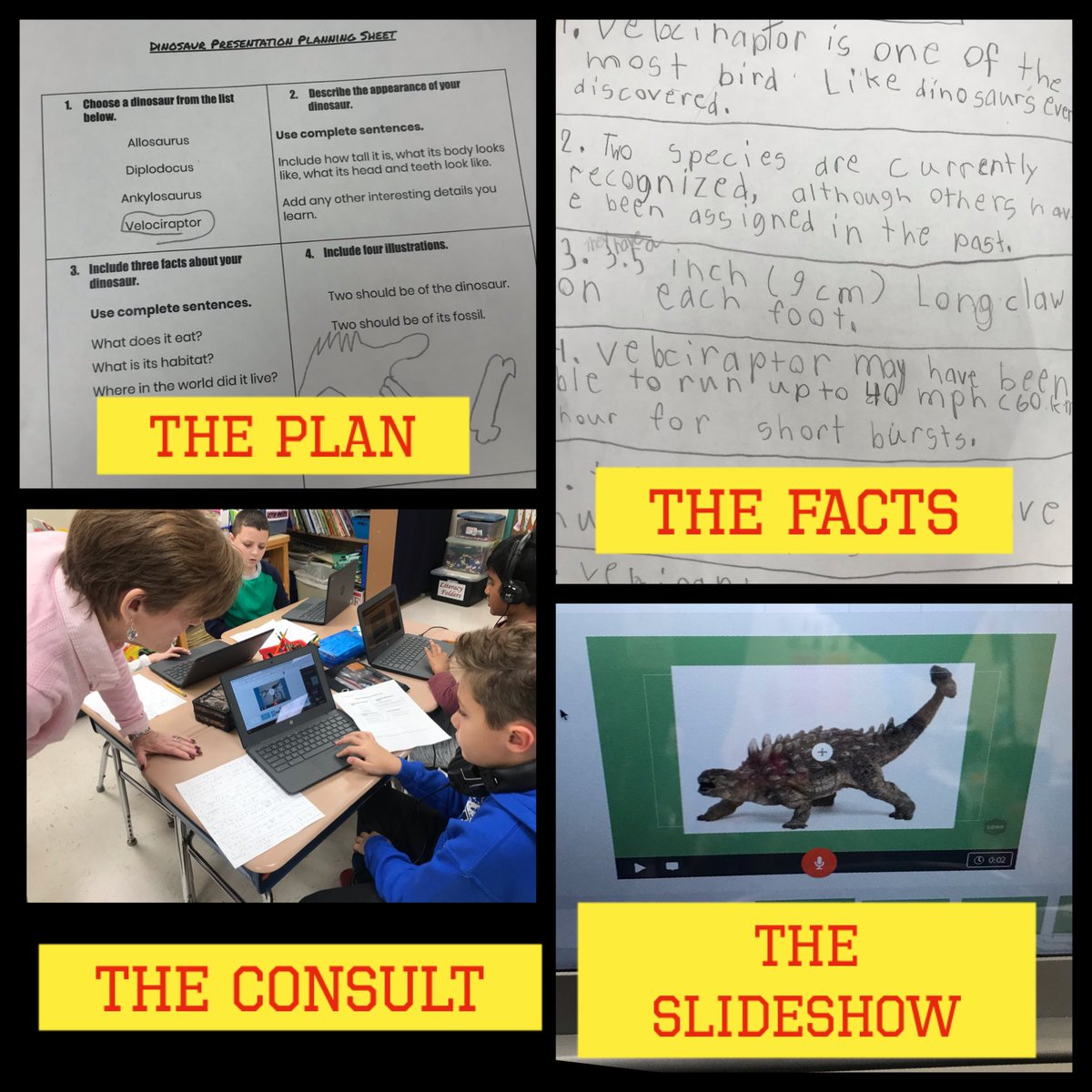 It all started with a text from Journeys, then add in some independent research and a bit of creativity and these students are on their way to publishing educational and informative slideshows on dinosaurs and fossils <a href="/Jaworek_School/">Charles J Jaworek</a>  @MrsNicholson215 <a href="/AdobeSpark/">Adobe Spark – now Adobe Creative Cloud Express</a>