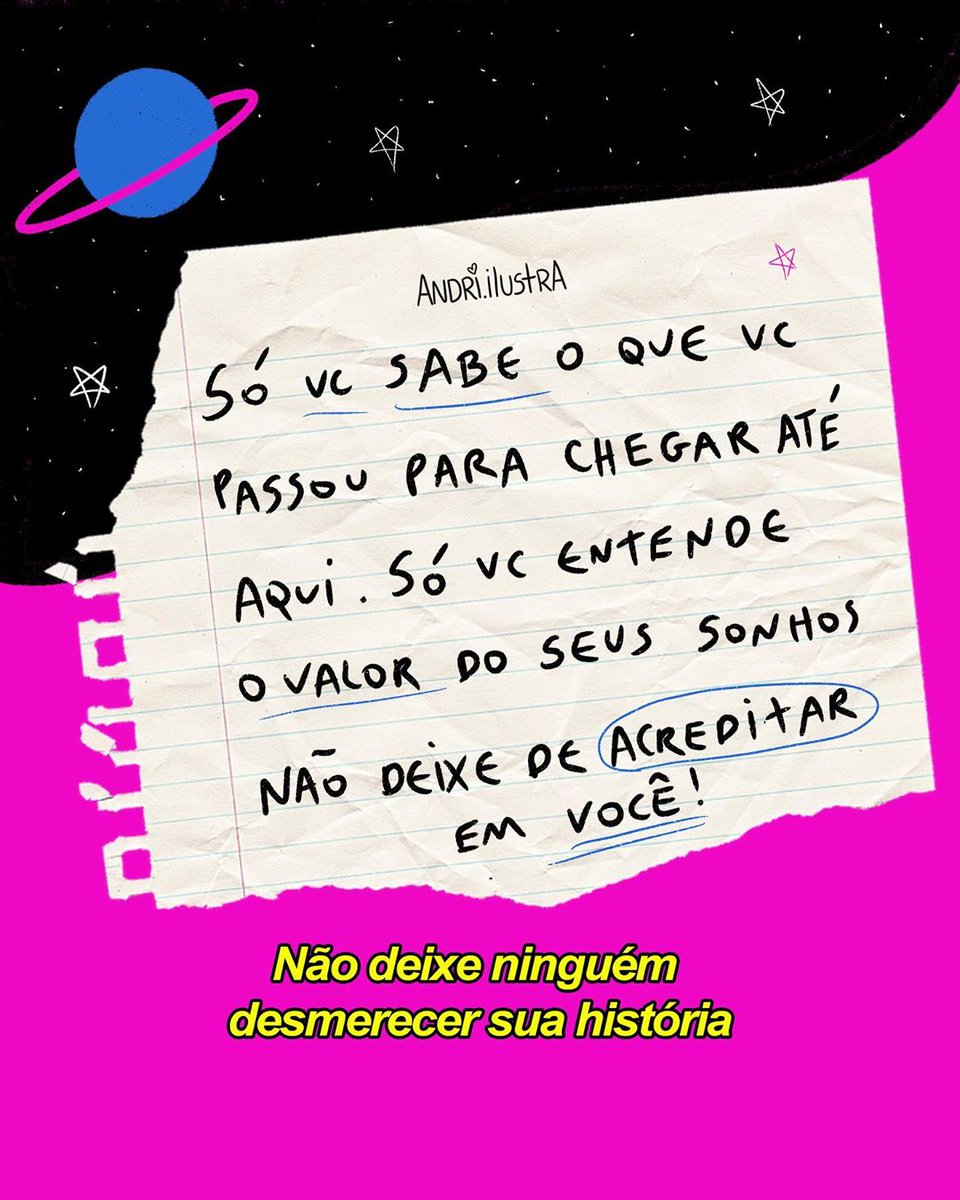 andriami1's tweet photo. Você é forte, você é capaz e você é dona(o) de um dos melhores corações que existem nesse mundo 💖 acredite em você, acredite em todo seu potencial! ✨✨✨ 
#andriilustra https://t.co/lGFQqu1vzQ