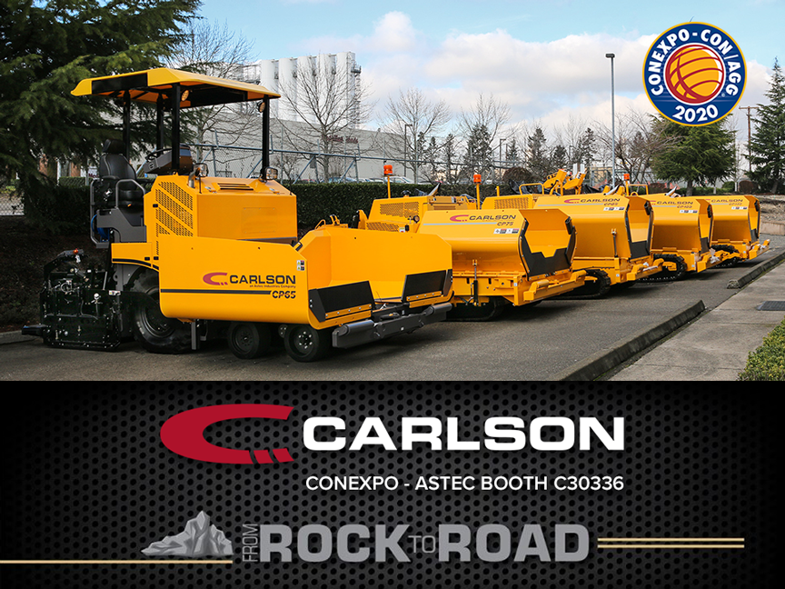 4 weeks until the <a href="/conexpoconagg/">CONEXPO-CON/AGG</a> 2020 kicks off in Las Vegas! We can’t wait to show you the entire family of Carlson pavers, including the North American debut of the CP65, at Booth C30336 in the Central Hall! #CONEXPO #matqualitymatters