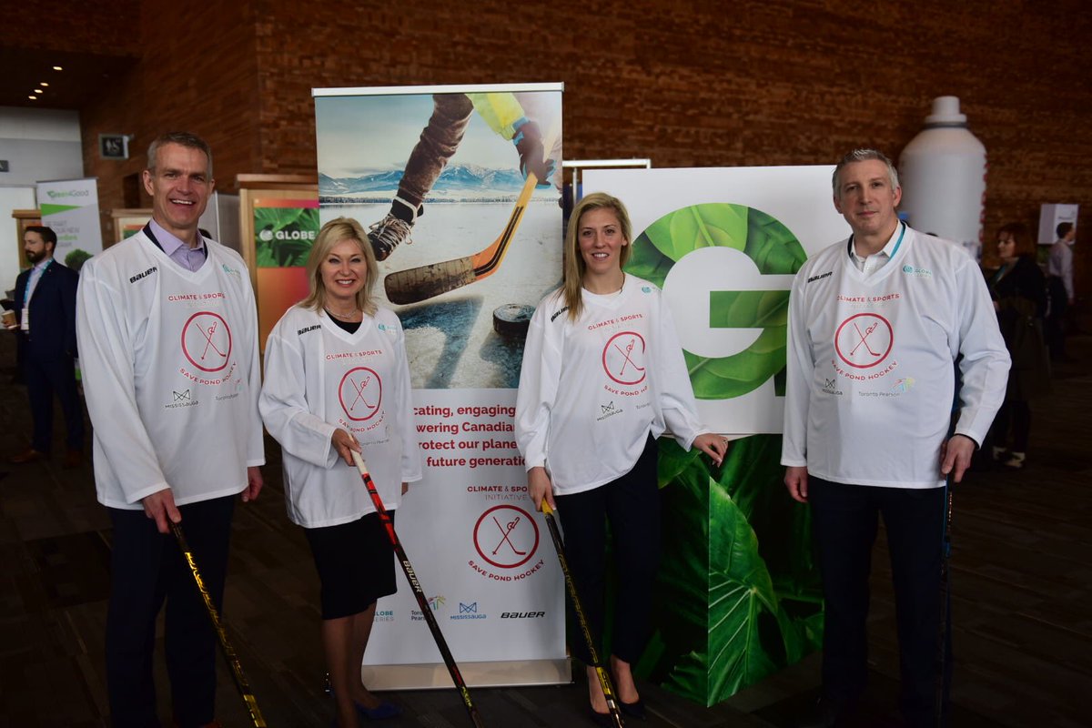 BonnieCrombie's tweet photo. At #Globe2020 announcing that #Mississauga will be the first 🇨🇦 city to participate in the Climate &amp; Sports Initiative. A changing climate has a lasting impact on sports. Stay tuned for more on our Save Pond Hockey event in partnership with @TorontoPearson https://t.co/1lDk1PHtZc https://t.co/5rJn7yUD4w