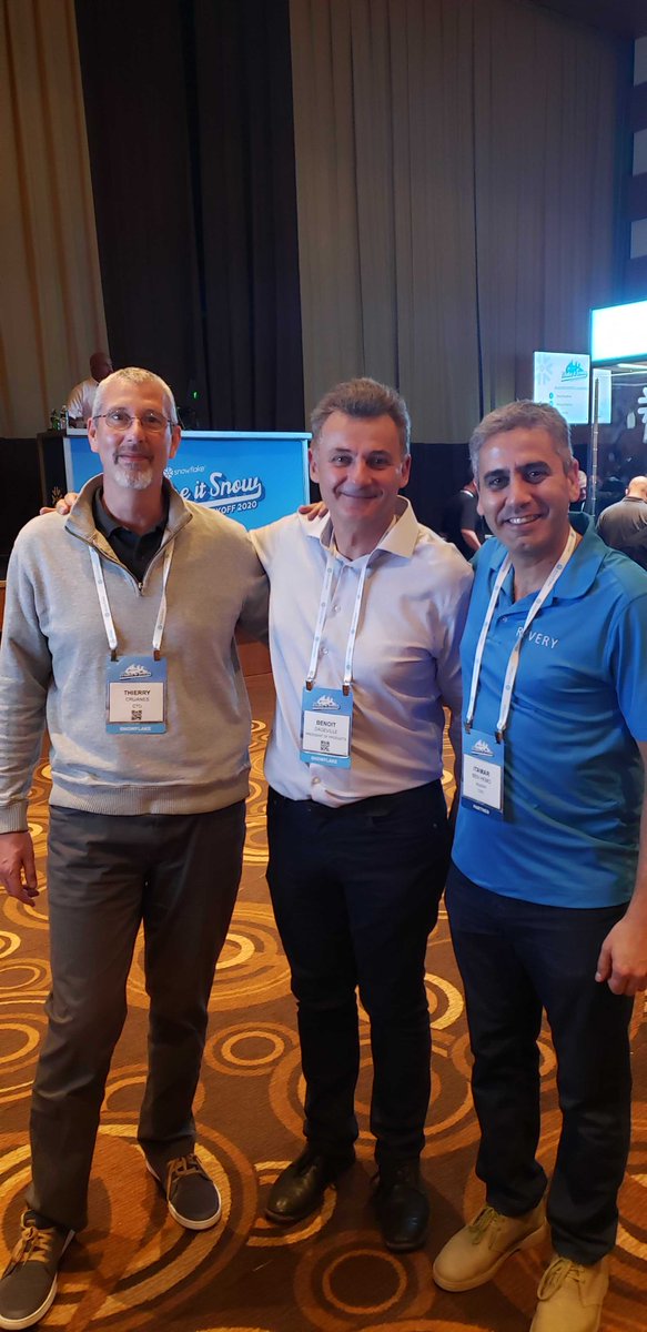 A special thanks to Benoit Dageville, Co-Founder &amp; President of Products at <a href="/SnowflakeDB/">SnowflakeDB</a> for joining our demonstration at the Sales Kickoff event in Las Vegas!

#sko2020 #makeitsnow #2020growth #snowflake #partnership