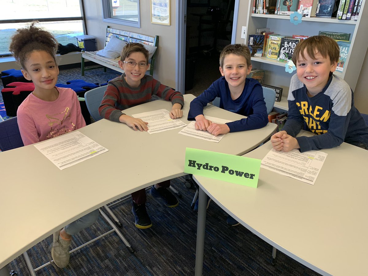 MrsCionisClass's tweet photo. AMAZING debate today between these five groups on which renewable energy source is best! 🌎Well-prepared openings, quick thinking in responding to questions posed by others, and persuasive closing arguments. We learned a lot about the art of debate! #futuredebaters @pattonlmc https://t.co/1dRYNzHLWo
