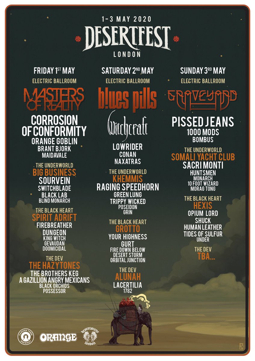 _blackorchids_'s tweet photo. @DesertFest London line up confirmation! @_blackorchids_ play The Dev 1st of May 2020!! Get in there! tix are going fast... https://t.co/mWJaS99P8o