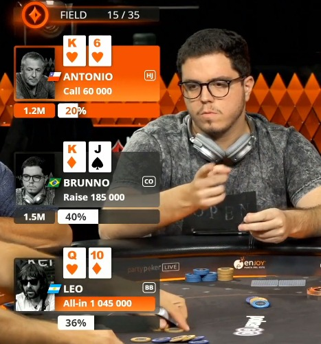 BustoPoker's tweet photo. Shoutout to Leo who perfectly sent a back to back Momentum Shove with 23o and QTo in the $25K partypoker Super High roller! 👏 #Elitelevelplays #MillionsSouthAmerica
The regs have no idea what hit them 🤣

#Poker #momentumshove #pokerbeast #beast #Partypoker #Superhighroller https://t.co/mdew1wubWV