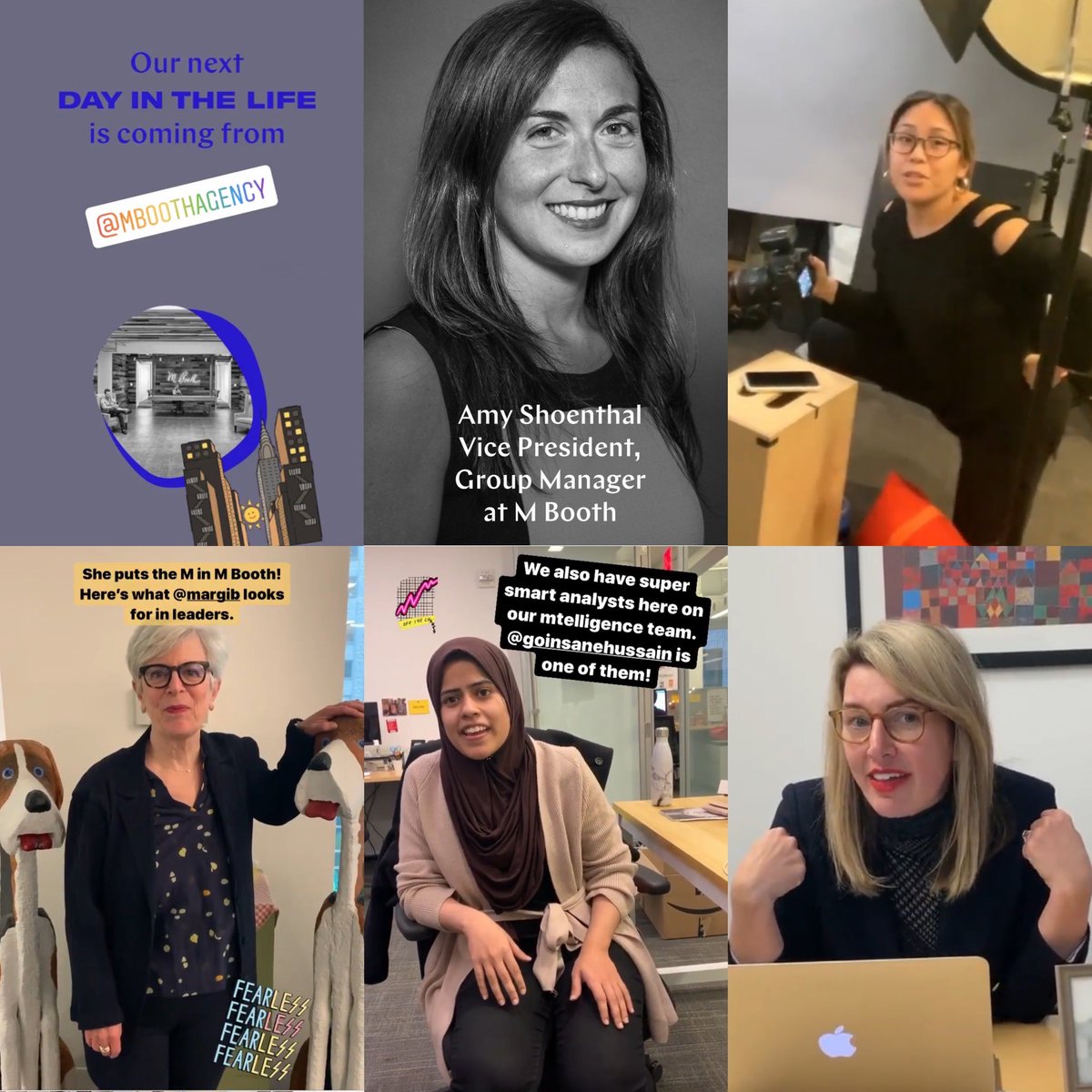 Watch today’s IG takeover by <a href="/AmySho/">Amy Sho</a>  from <a href="/MBoothAgency/">M Booth</a>  where she shares a fun, creative and inclusive environment at work. Ps. They’re hiring! instagram.com/wherearethebos…