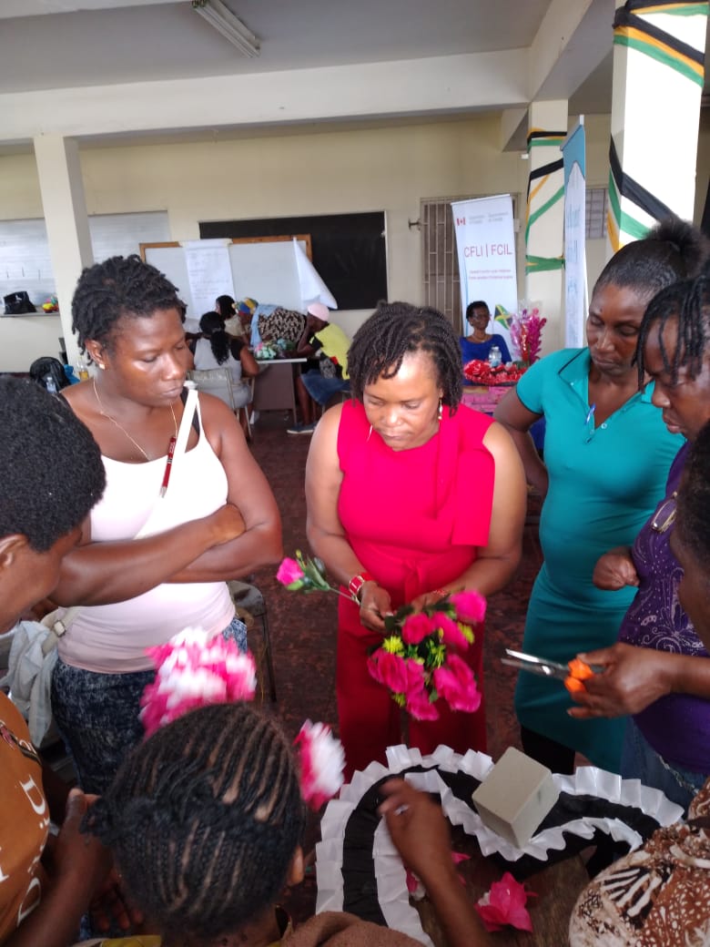 ManagementPeace's tweet image. Spanish Town 'Mother's Against Gun Violence' participated in an occupational therapy workshop. Nearly 50 women who lost their child or spouse to violence are being engaged in activities aimed at improving their mental health and wellbeing. The program is sponsored by the #!#CFLI