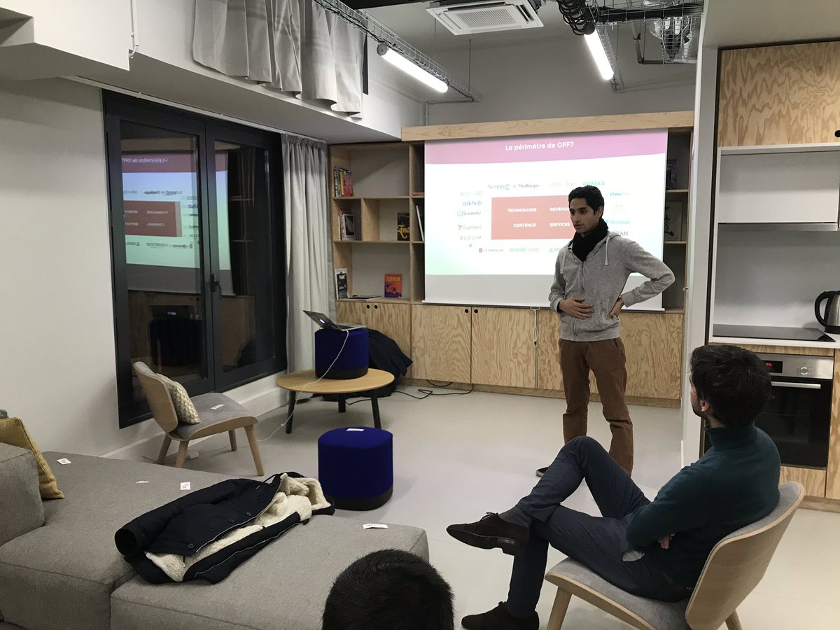 off7_'s tweet photo. Super échanges au @letankmedia pour la présentation de @off7_ l’accélérateur du Groupe @OuestFrance à la recherche de sa promotion de #startups Saison 4 avec en guest @ArochaFelipe CEO de @ADMAXio qui nous a fait un retour sur le Batch 3! Apply here 👉https://t.co/DzpJRNqQu3 https://t.co/gUxL8Rwe3W