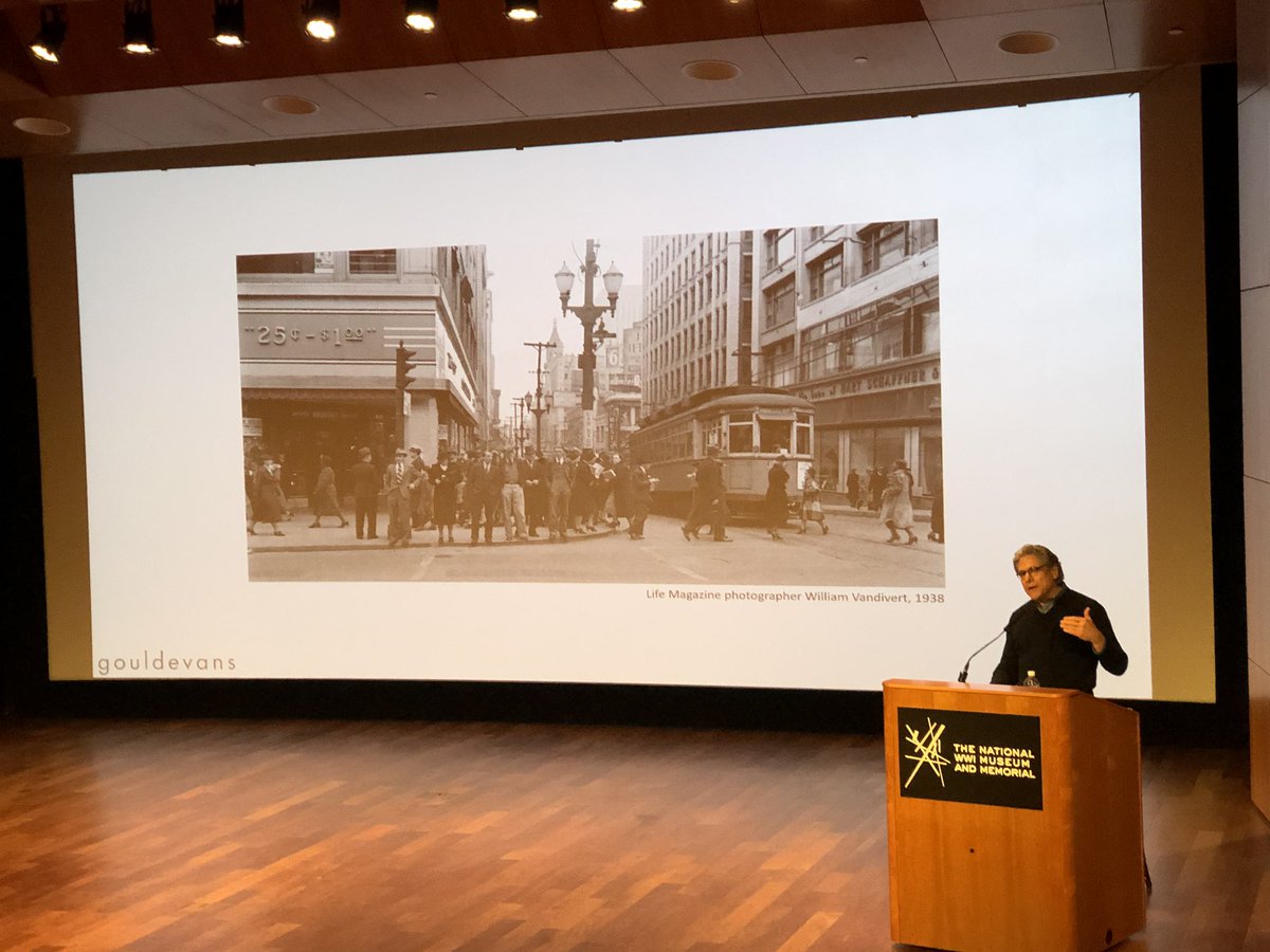 CenturionsKC's tweet photo. Dennis Strait of @gouldevansassoc sets the record “straight” on the growth of Kansas City and the impact it has on the growing infrastructure needs. From 81 sq miles to 319 sq miles in 60 years is a lot of ground to cover. #CenturionsKC #LearnKC #SustainKC #BuildKC https://t.co/7933fEBPhS