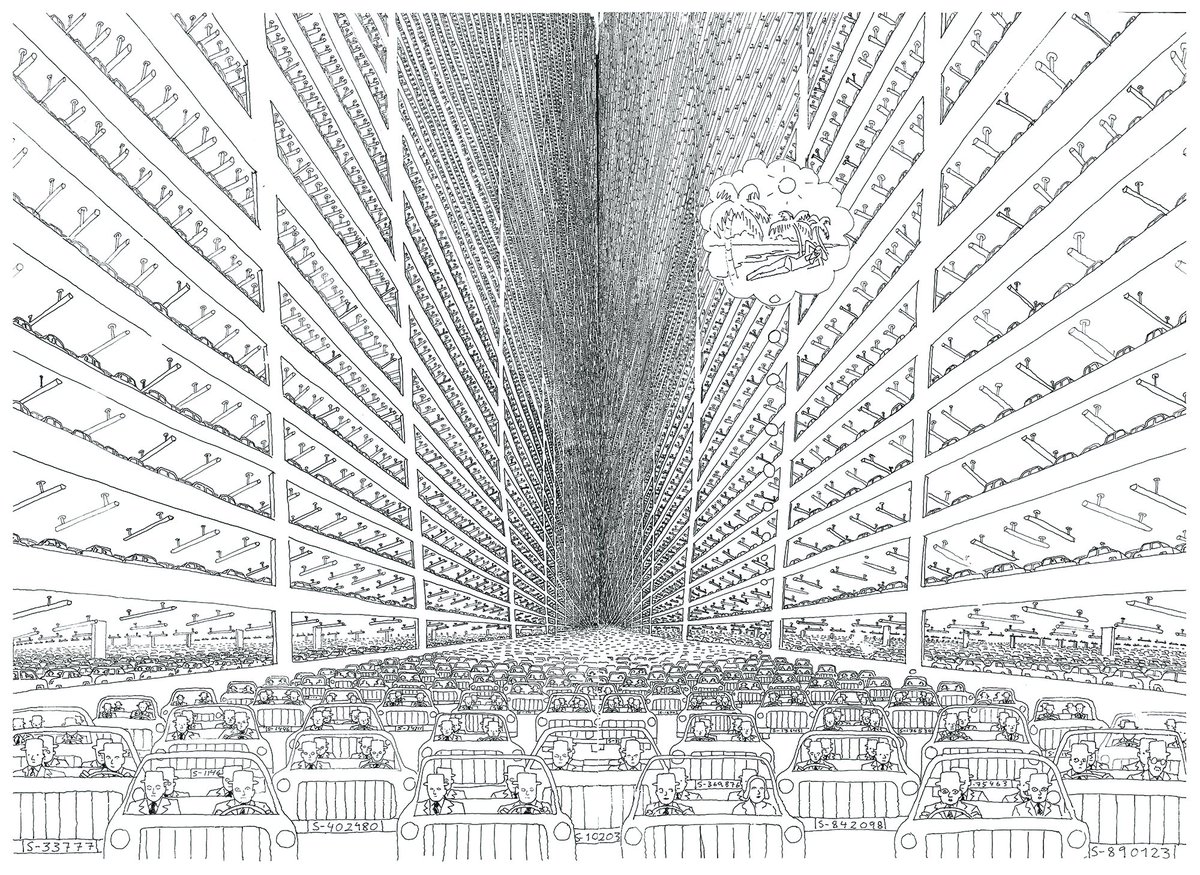 Soft City by Pushwagner - Pushwagner's vision of a dystopian city whose residents have no control over their lives is absolutely terrifying. Even more terrifying is that this book is still relevant to the present. This book is stunning, and I'm happy it's no longer lost media.